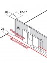 Kermi Filia XP Duschkabine Pendeltr 1-flgelig mit Festfeld fr Nische (teilgerahmt) 6