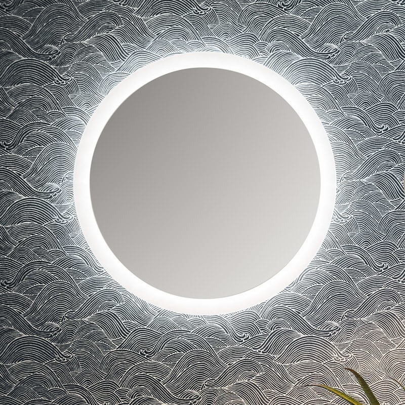 Badea runder Spiegel mit umlaufender LED-Effektbeleuchtung Bild 1