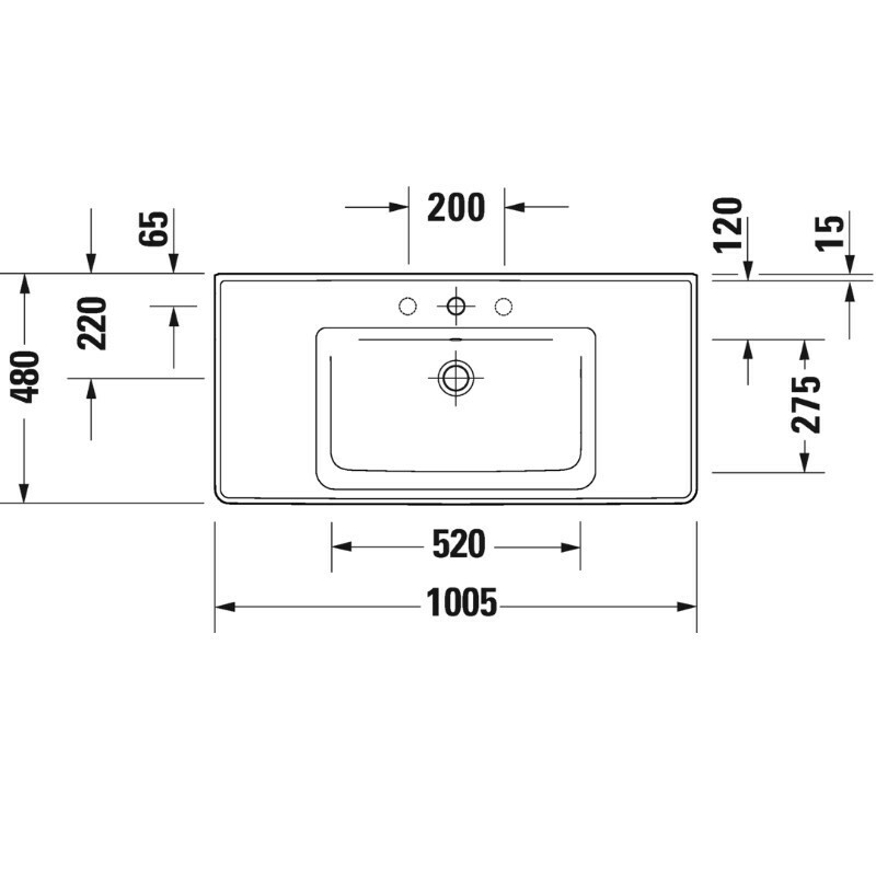 Duravit D-Neo Badmöbel-Set mit Spiegel | 1005 mm DE0114 Bild 6