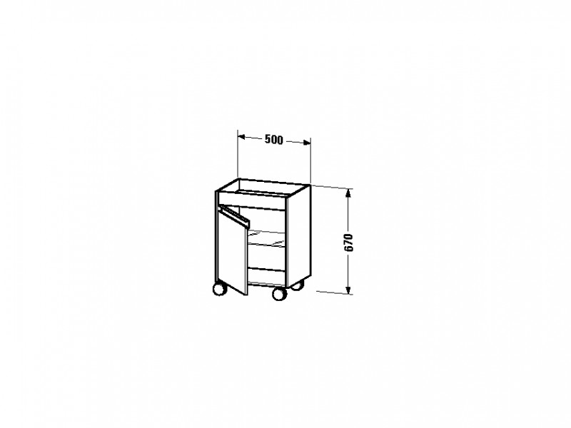 Duravit Ketho Rollcontainer Bild 1