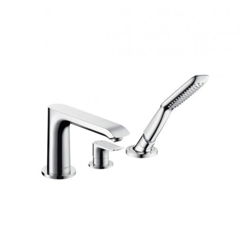 Hansgrohe Metris 3-Loch Einhebel-Wannenrandmischer Bild 1