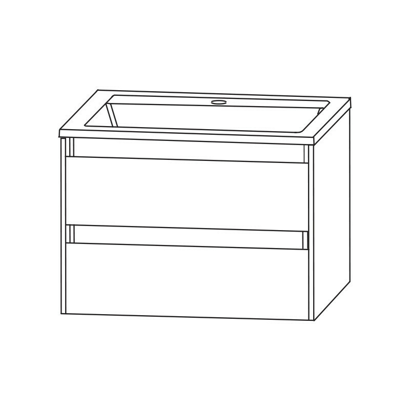 Produktbilder Laguna Highline 250 Waschtisch mit Unterschrank | Breite 620 mm