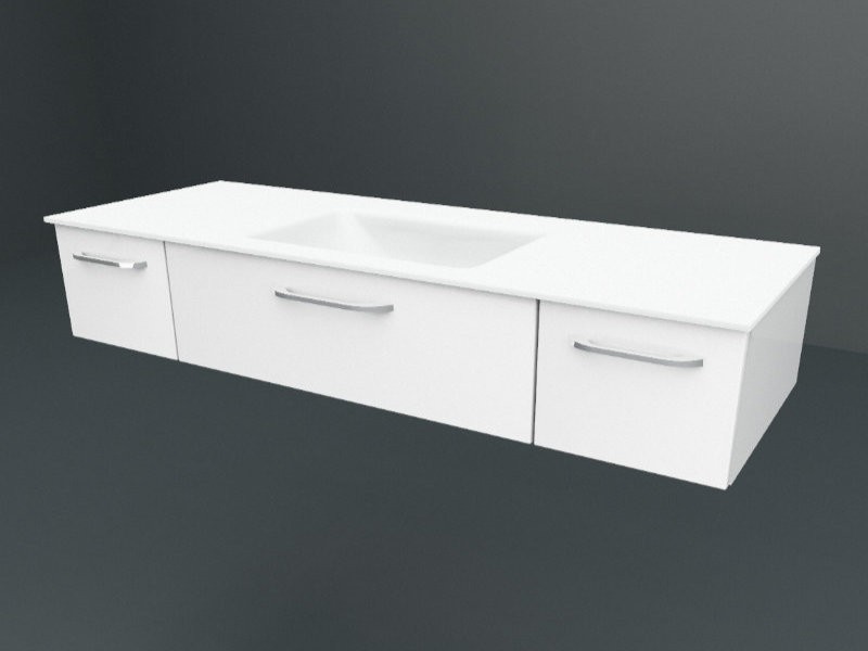 Produktbilder Pelipal Pcon compact Waschtischunterschrank | 3 Auszüge | gerade