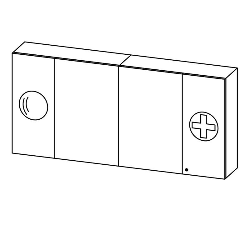 Pelipal Vario Select Spiegelschrank mit 2 Funktionen 2+4 | 4 Türen Bild 1