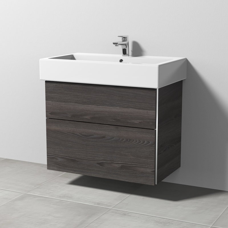 Sanipa 3way Waschtischunterschrank für Duravit Vero Waschtisch 800 mm | 2 Auszüge Bild 1