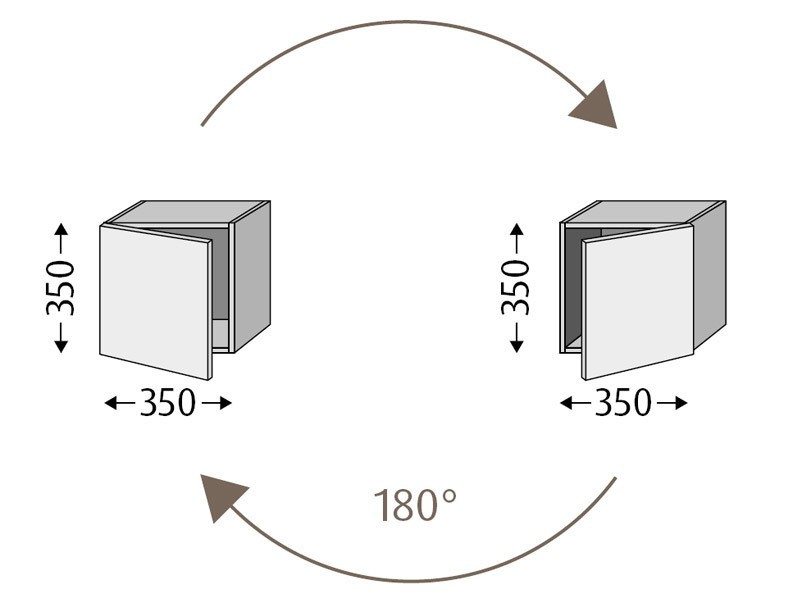 Sanipa Cubes Schrankmodell (BxH) 350 x 350 mm Bild 1