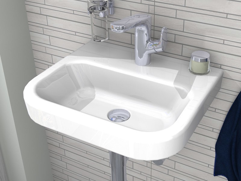 Produktbilder Villeroy & Boch Architectura Handwaschbecken | abgerundete Kanten