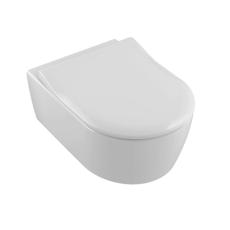 Villeroy & Boch Avento Wand-WC spülrandlos Combi-Pack | Slimseat Bild 1