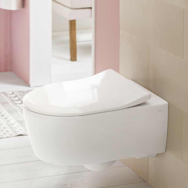 Villeroy & Boch Avento Wand-WC spülrandlos Combi-Pack | Slimseat Bild 7