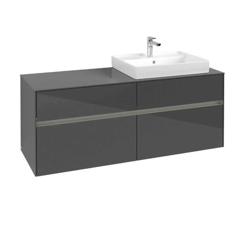 Produktbilder Villeroy & Boch Collaro Waschtisch­unterschrank | für Aufsatzecken rechts | Breite 1400 mm