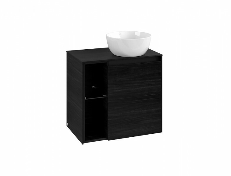 Villeroy & Boch Collaro Waschtischtischunterschrank mit 1 Tür + Regal links | für Aufsatzecken | Breite 600 mm Bild 3