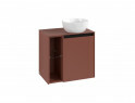 Villeroy & Boch Collaro Waschtischtischunterschrank mit 1 Tür + Regal links | für Aufsatzecken | Breite 600 mm Bild 5