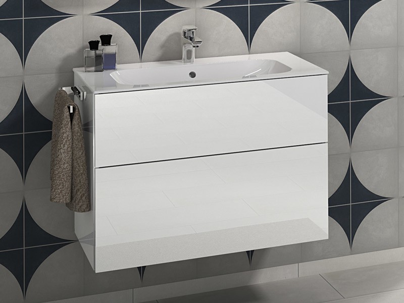 Villeroy & Boch Finion Keramik-Waschtisch mit Sanipa 3way Unterschrank 800 mm | 2 Auszüge Bild 1