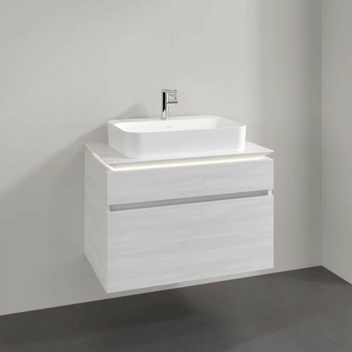 Villeroy & Boch Legato Waschtischunterschrank f. Handwaschtisch Finion | 2 Auszüge Breite 800 mm Bild 9