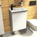 burgbad Fiumo Handwaschbecken mit Unterschrank Gästebad 470 mm Bild 2