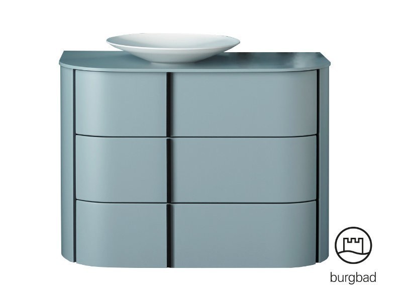 burgbad Lavo 2.0 Waschtischunterschrank mit Konsolenplatte | 3 Auszüge Bild 1