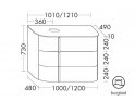 burgbad Lavo 2.0 Waschtischunterschrank mit Konsolenplatte | 3 Auszüge Bild 6